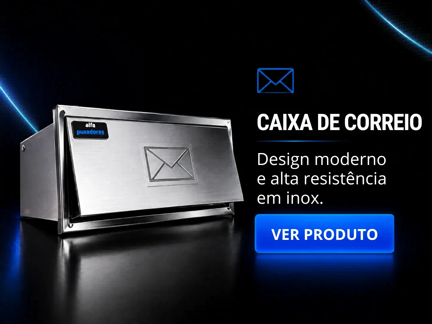 CAIXA DE CORREIO EM AÇO INOX DESIGN MODERNO E ALTA RESISTÊNCIA EM INOX