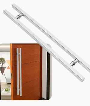 Puxador Duplo Retangular Quadrado 30X30